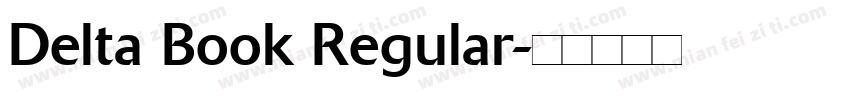 Delta Book Regular字体转换